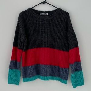 Striped Knit Sweater